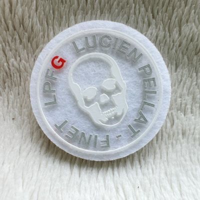 Nylon Flocked Silk-Screen Label (Black, Apparel Use)