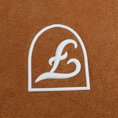 Custom High Frequency Silicone Heat Transfer Labels with Plating and Straight Cut for Garment and Bags