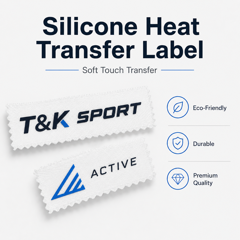 Custom Silicone Heat Transfer Label Manufacturer for Apparel Brands