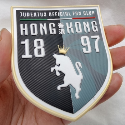 Hitteoverdracht op Team Apparel Embossed Clothing Labels, het Kenteken van Kledingstuktpu