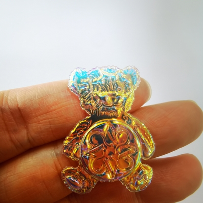Kenteken van de het Flard Wasbare Laag van de douane het Modieuze Magische Kleur 3D TPU